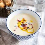 zuppa patate porri fiori